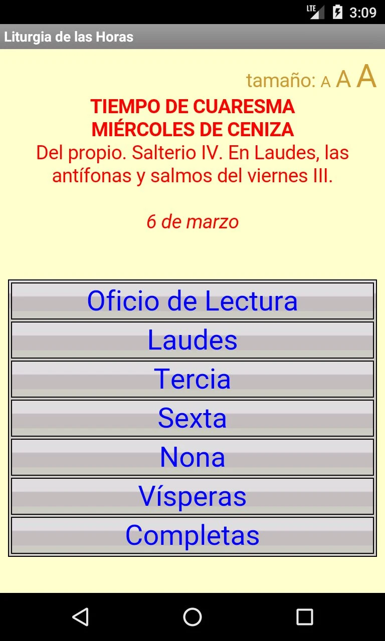 Liturgia de las Horas screenshot